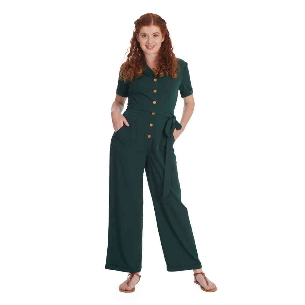 Banned - Pleased As Punch Jumpsuit - Groen